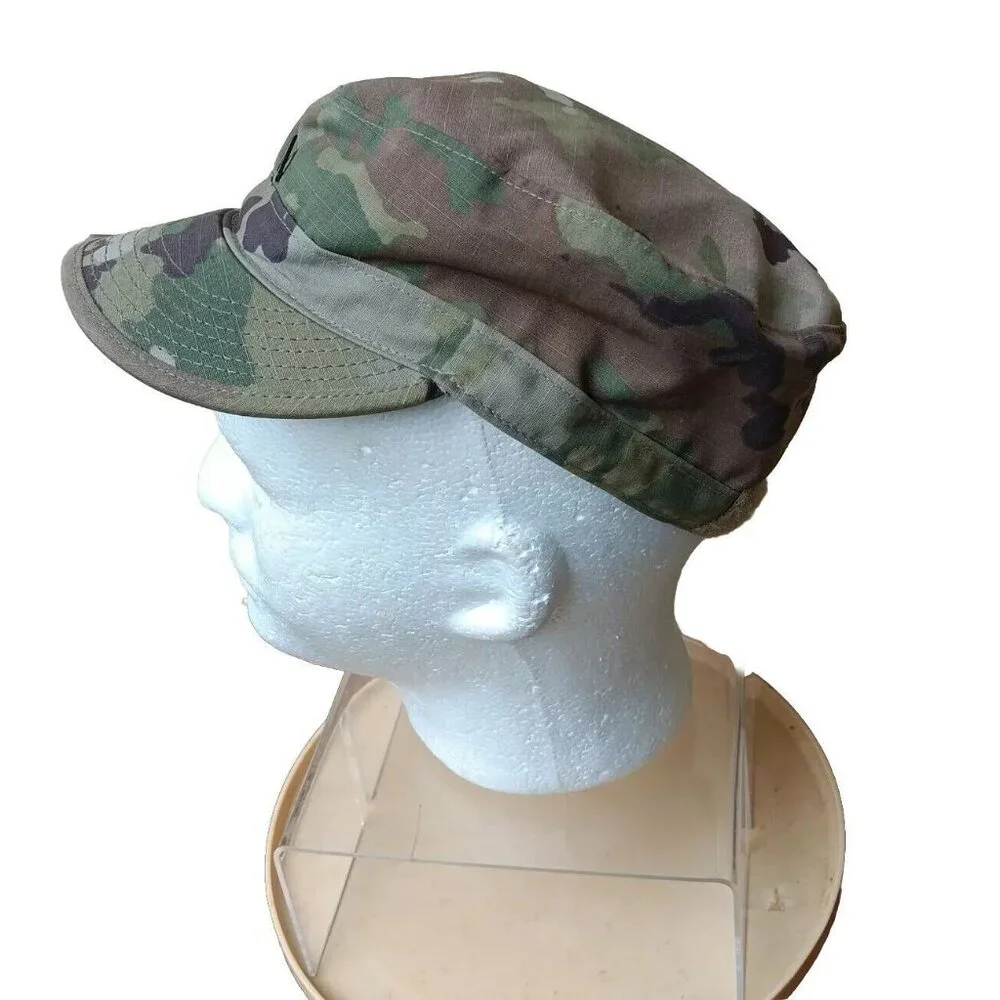 US‎ Army Patrol Camo Cap Mens Size 7&3/8 Fitted Hat